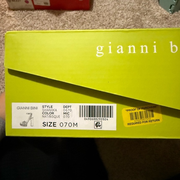 Gianni Bini snake print heels - never worn - Picture 2 of 2